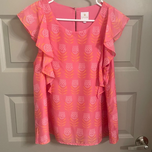 J. Marie Pink & Orange Skort Set - Size Large - Picture 2 of 7